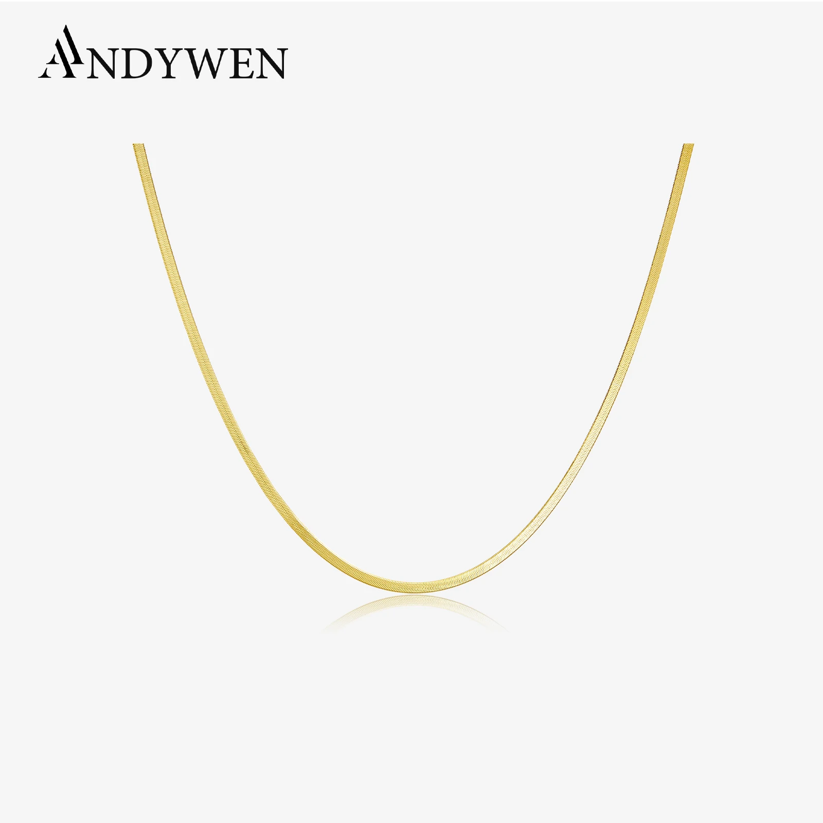 ANDYWEN ใหม่ 925 เงินสเตอร์ลิง Genesis สร้อยคอ Choker 2020 Rock Punk Chain ผู้หญิงเครื่องประดับ Fine สําหรับ 2020 เครื่องประดับ