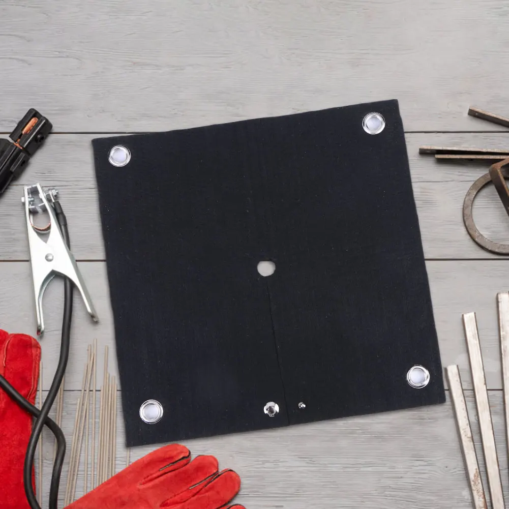 Mata spawalnicza ognioodporna z otworem, osłona termiczna, mata do lutowania, osłona termiczna do spawania, ochraniacz na palnik dla instalatorów hydraulicznych i klimatyzacji