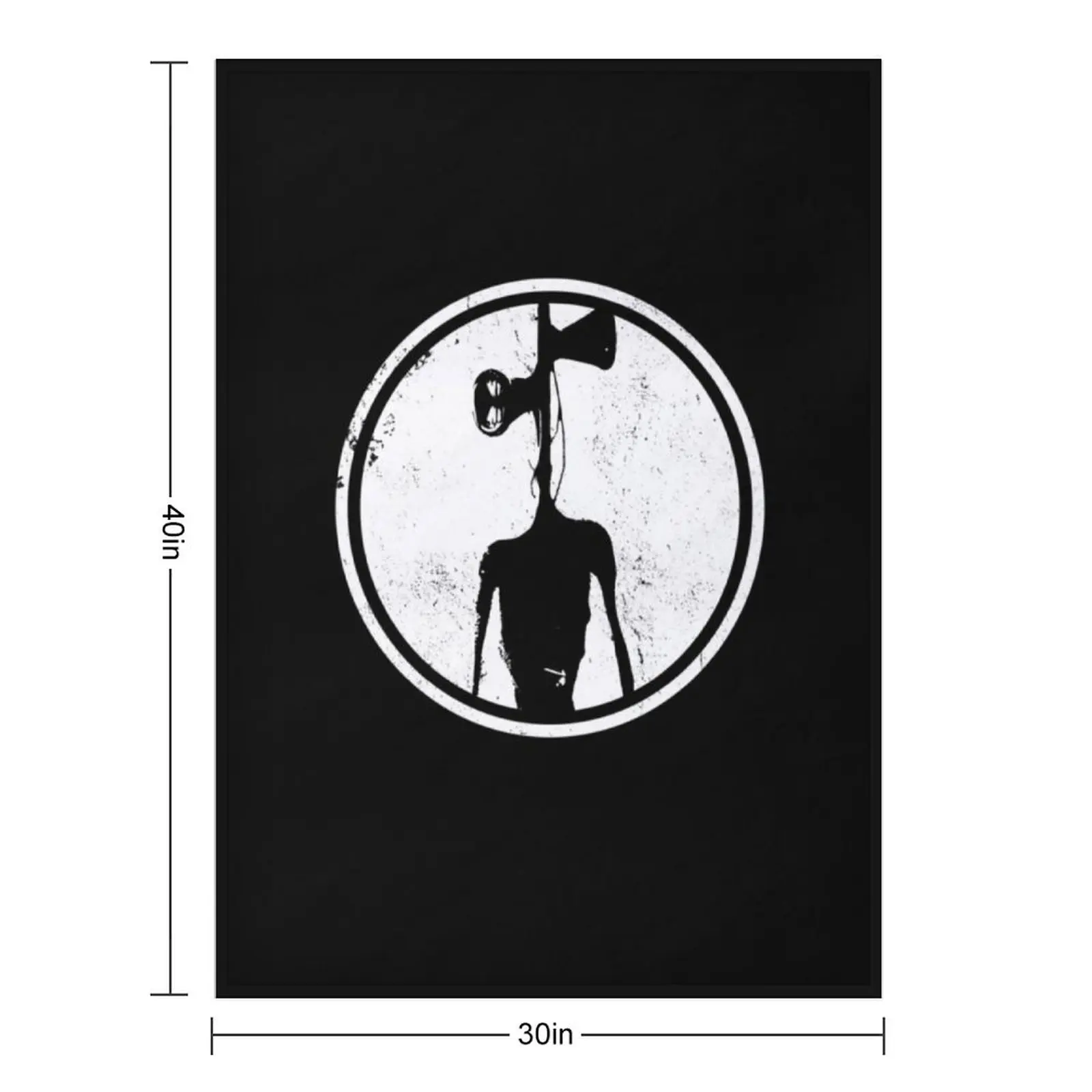 Sirenhead Siren Head Horror Creepypasta Throw Blanket Warm Flannel Fabric Luxury Designer funny gift Blankets