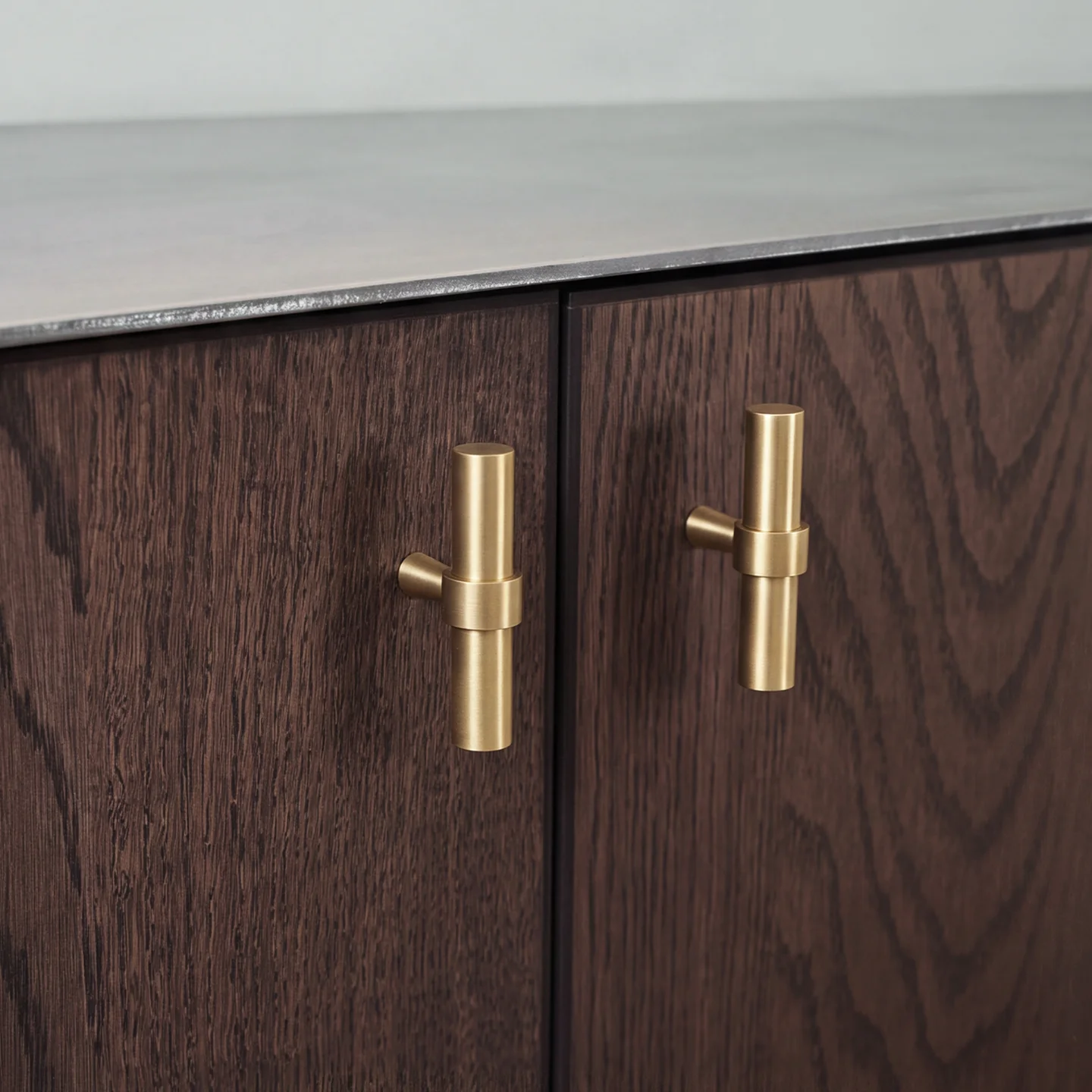 DOOROOM Solid Brass Furniture Handles Cabinet Door Handles Home Wardrobe Drawers Dressing Table Pull T bar