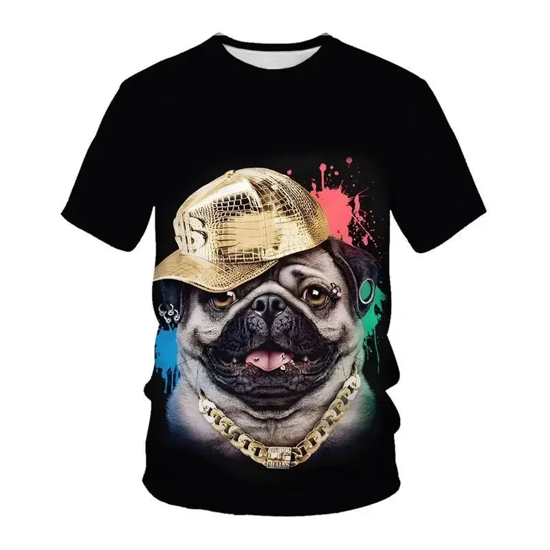 جديد الأكثر مبيعا ثلاثية الأبعاد لطيف الحيوان طباعة الرجال المألوف قصيرة الأكمام تي شيرت فضفاض تي شيرت الرجال النساء قمصان الاطفال التي شيرت #6