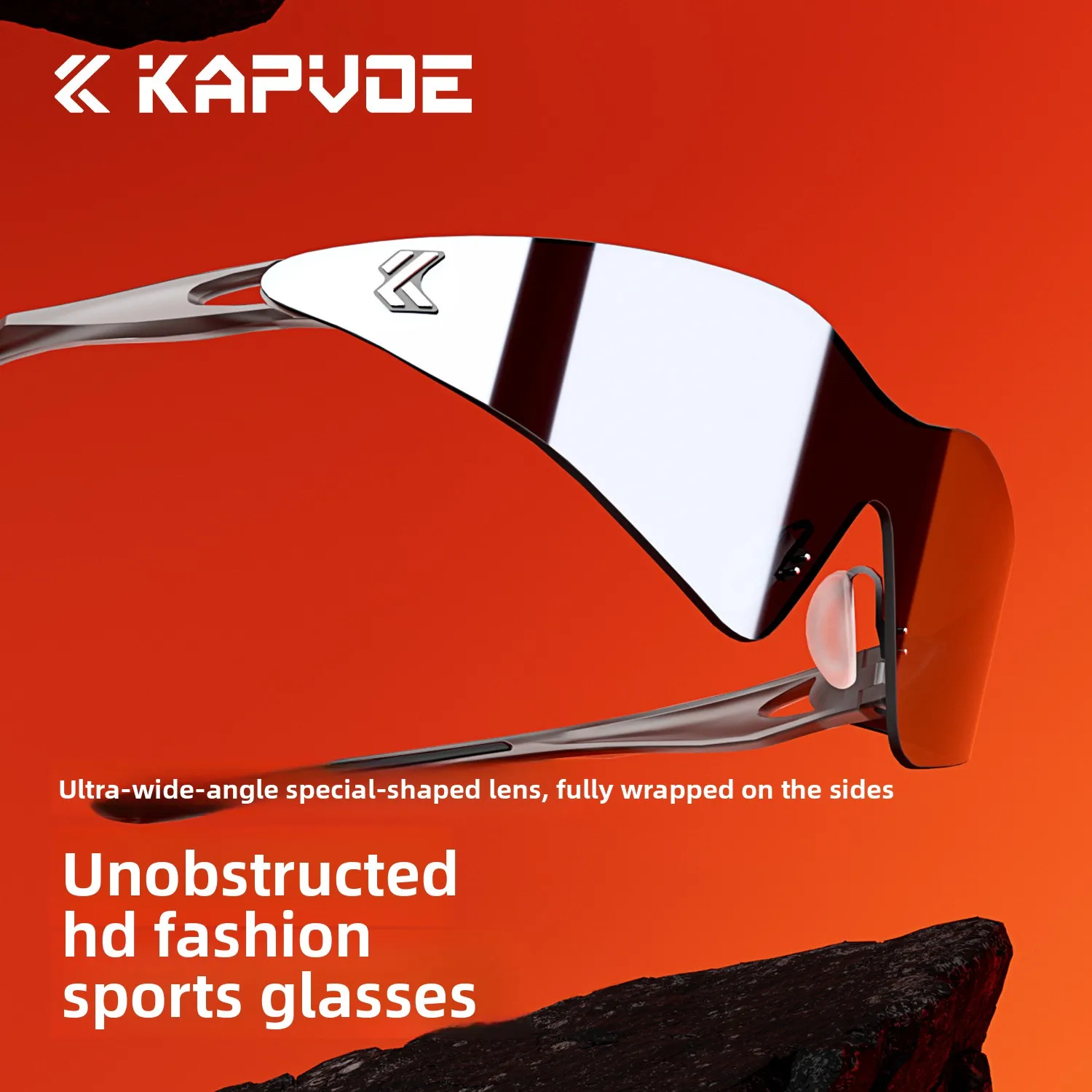 Kapvoe Photochromic UV400 Cycling Sunglasses Lightweight for Women Outdoor Sports Hiking Running MTB Bike Baseball Eyewear