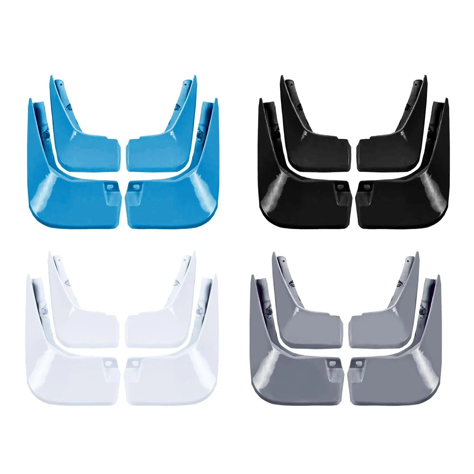 4x Mud Flaps Heat Resistant Professional Automotive for Yuan Plus 2022 Replacement Assembly Spare Parts