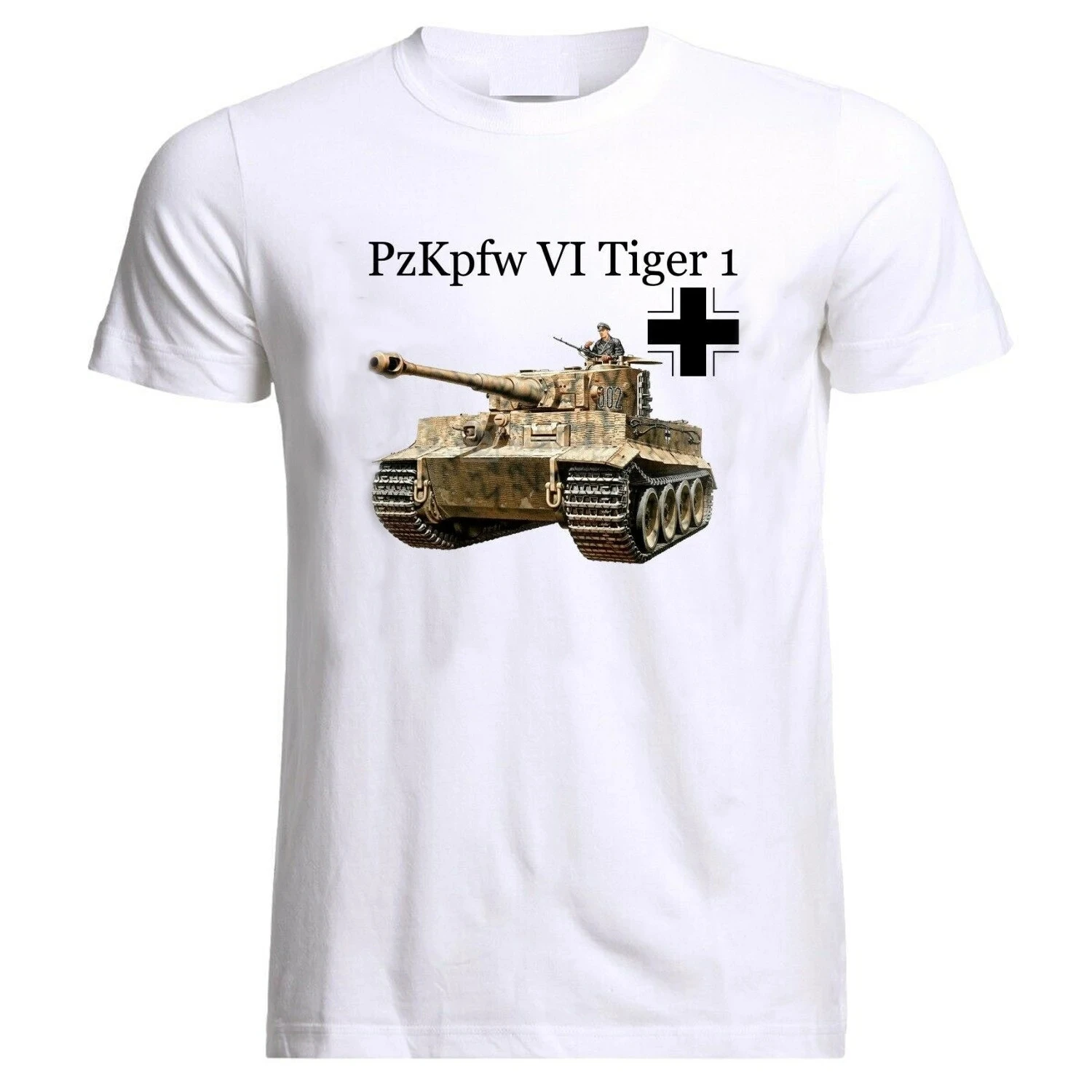 Germany Military Armour PzKpfw VI Panzer Tiger 1 Tank T-Shirt Summer Cotton Short Sleeve O-Neck Men Tee New Fashion Streetwear