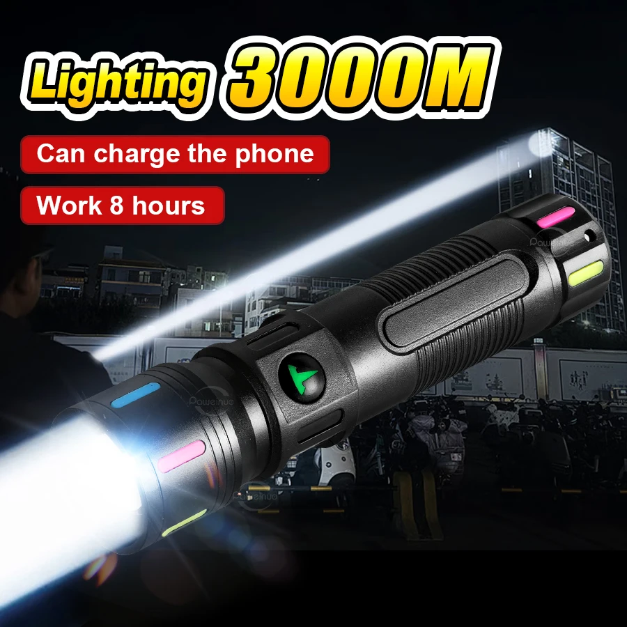 

Обновление 29000000LM Мощный фонарик 18650 Мощный перезаряжаемый светодиодный фонарик Супер яркий портативный фонарь для кемпинга на открытом воздухе