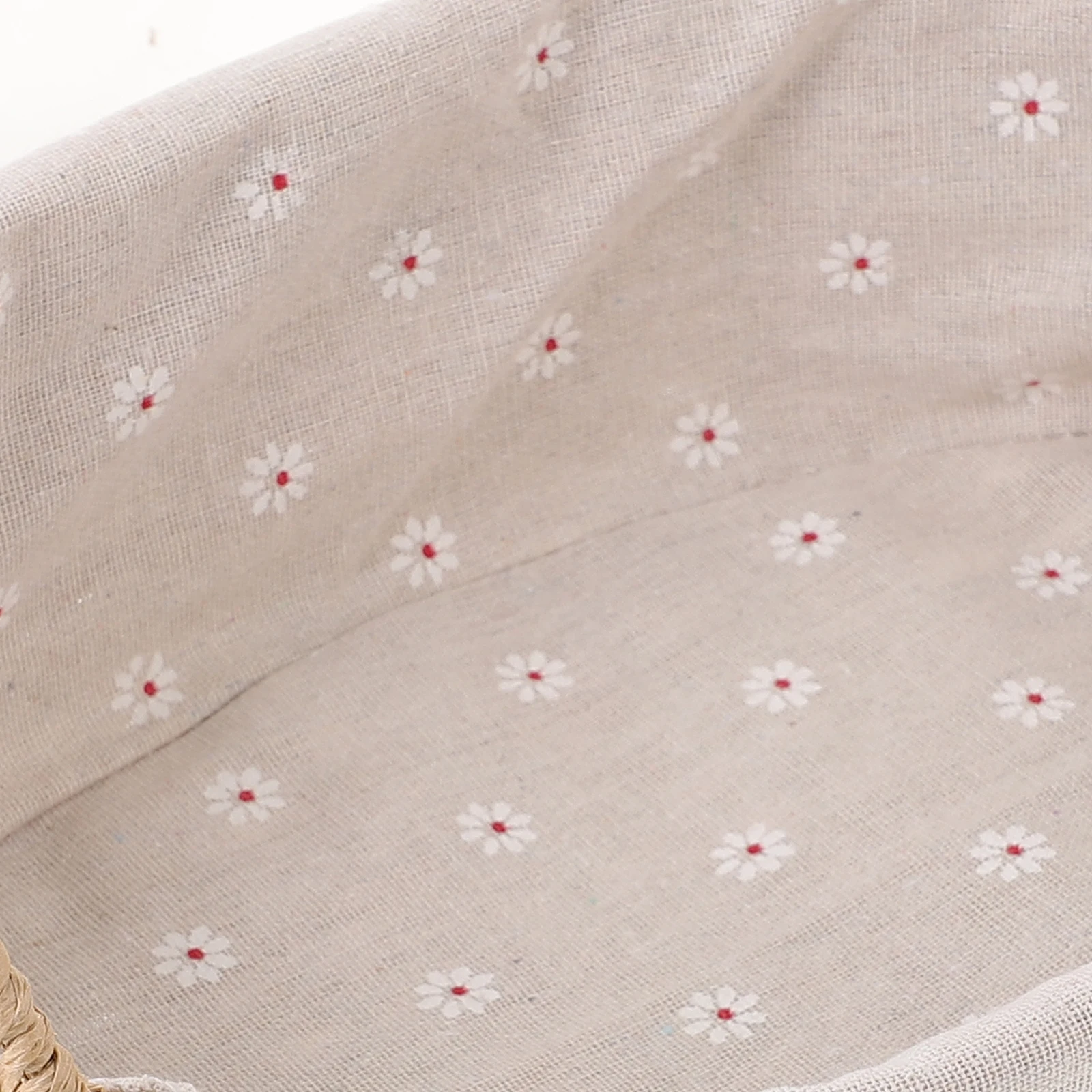 

1 set 1 Set Of Storage Basket With Liner Woven Organizer For Desktop Sundries Home Supplies Woven Storage Bin Container