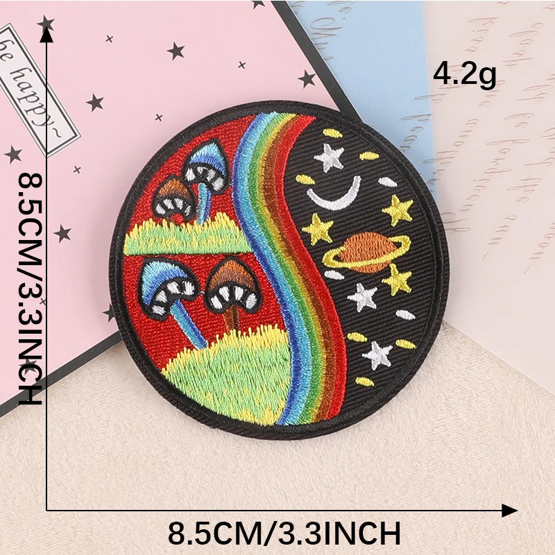 Aufnäher zum Aufbügeln für Kleidung, bestickt, taktische Militär-Moral-Applikation, schmelzbar, thermoadhäsive Mochila, Designer, Outdoor, Nähen – Detail 5