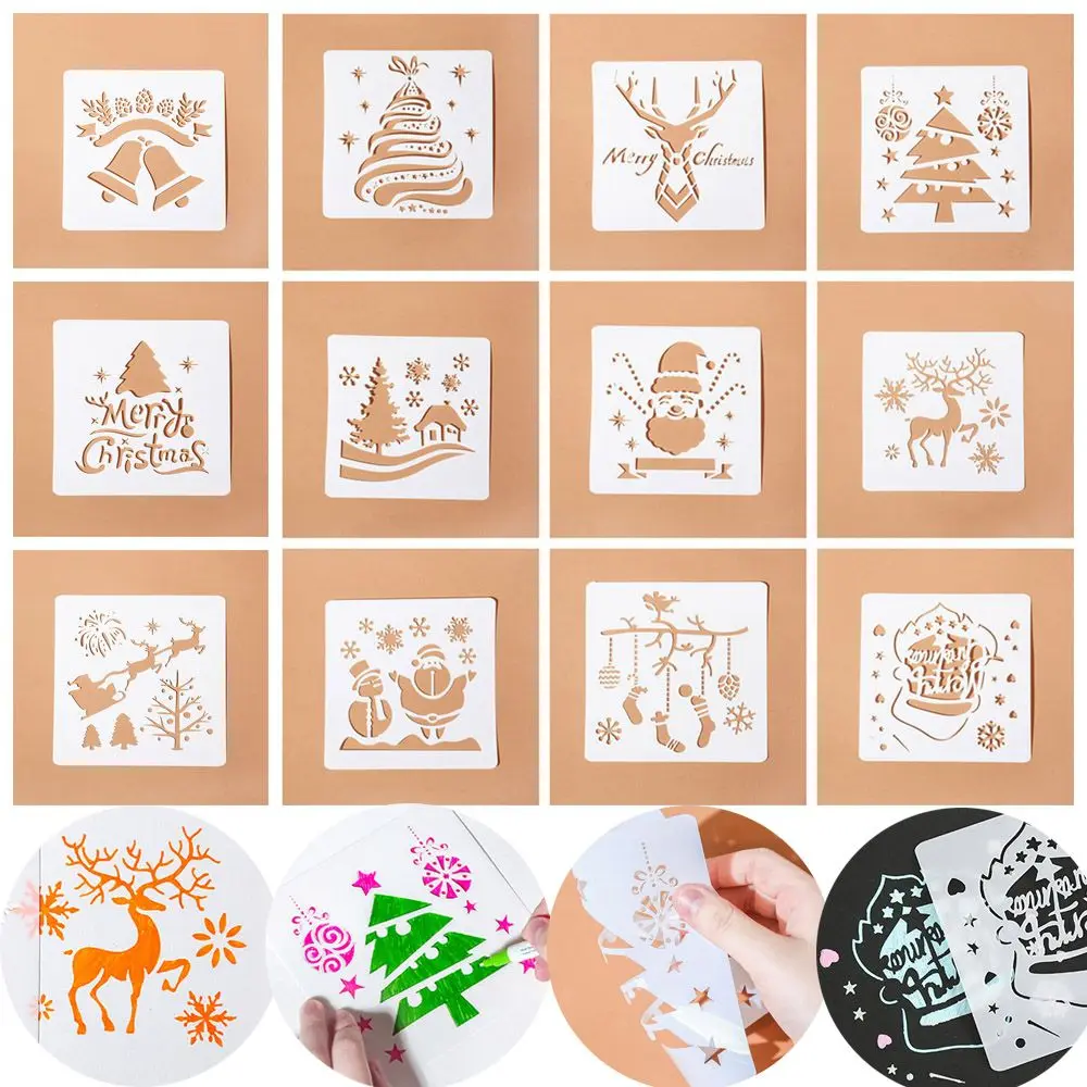 New Stamp Embossing Album Decorative PaintingTemplate Scrapbooking Layering Stencils Merry Christmas