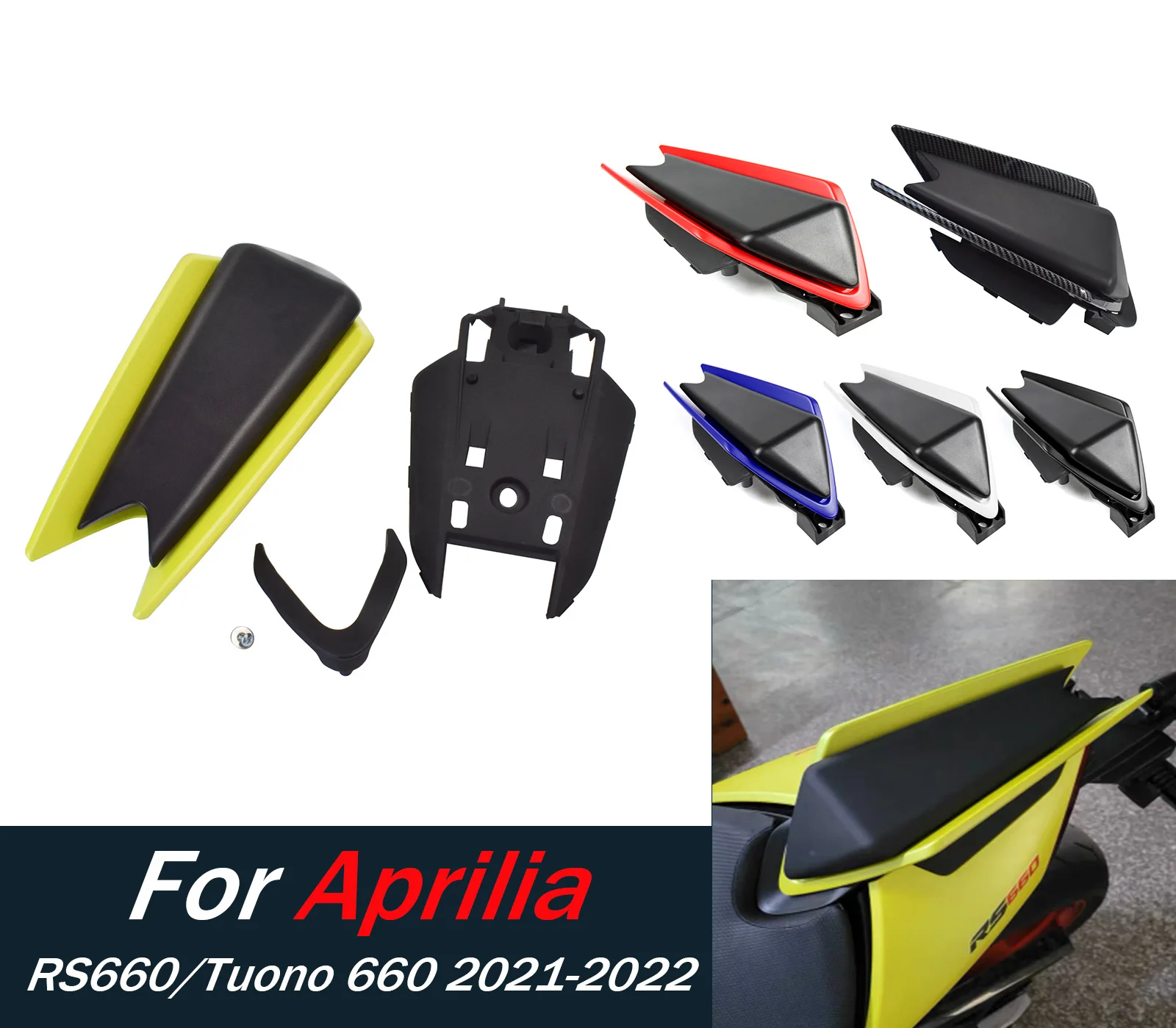 

RS660 чехол на заднее сиденье хвостовая часть пассажирского обтекателя для Aprilia RS660 Tuono 660 RSV4 2021-2022 модель аксессуар для мотоцикла