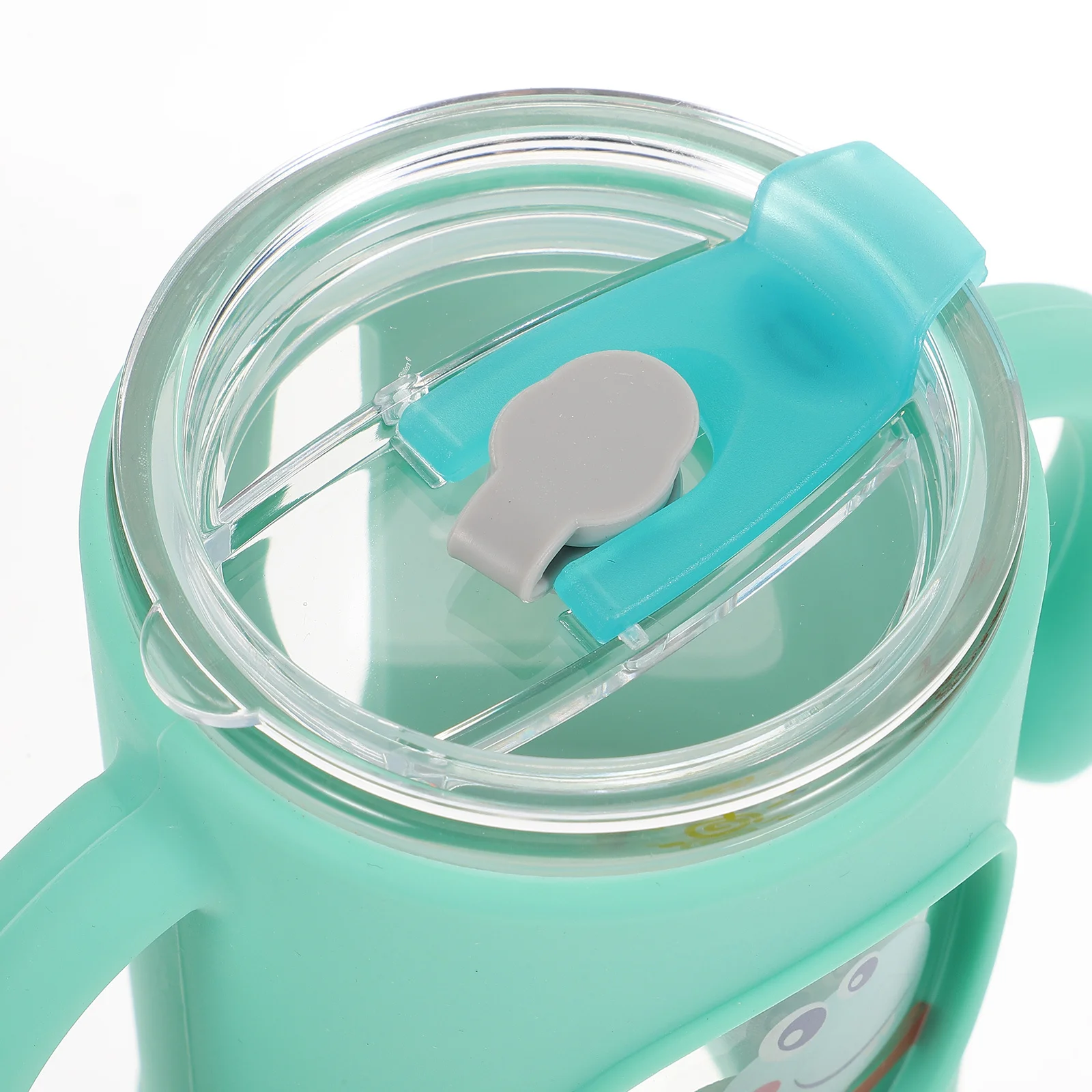 

Adorable Cartoon Toddler Cup with Handle and Straw Unbreakable Glass Baby Sippy Cup for Children Bpa Drinker Portable