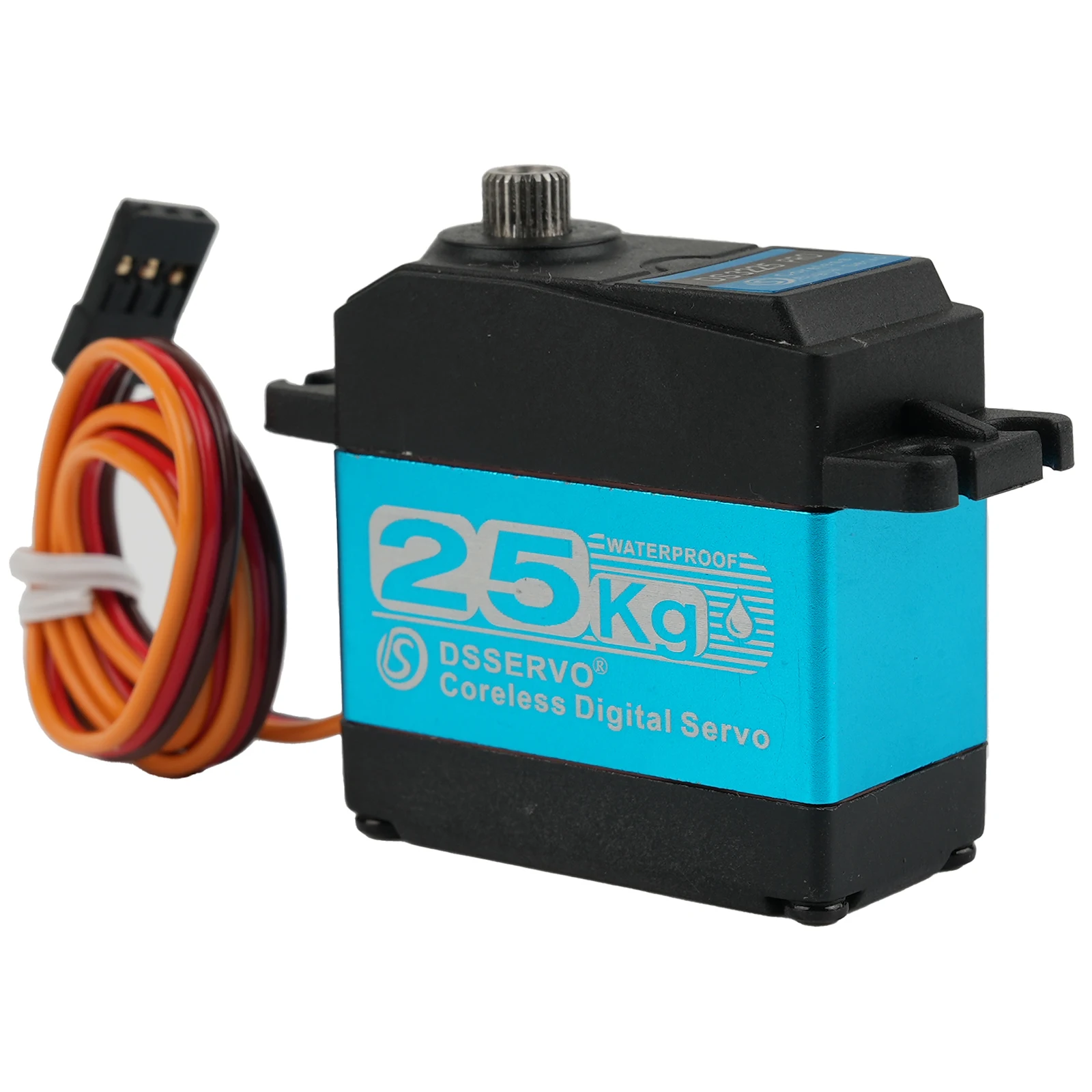 DS3225 Pro Digital Servo 25KG Coreless High Torque 180/270° Waterproof Metal Gear for 1:8 1:10 RC Car Robot 4.8-8.4V