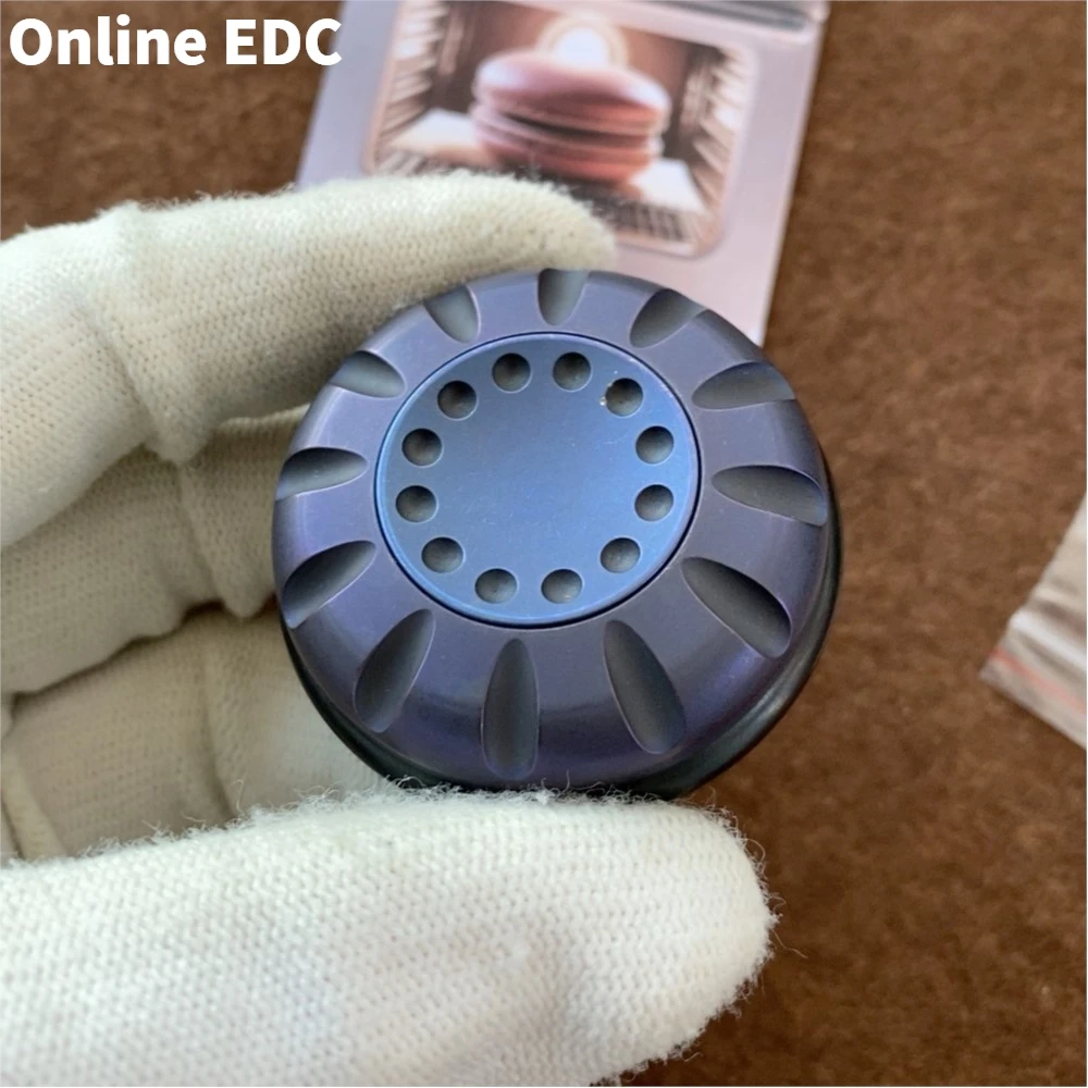 المملوكة مسبقًا YOUBING EDC & SAO EDC Dorayaki Titanium اللمس عملة ألعاب متململة للبالغين السقاطة تململ سبينر #5