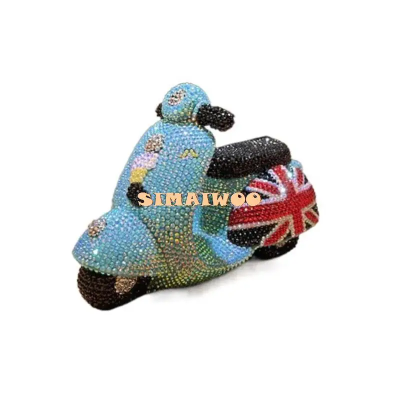 DIY Diamond Painting Antique Motorcycle Piggy Bank Birthday Boy Kid Gift Creative Home Furnishing Handcraft British Style Resin