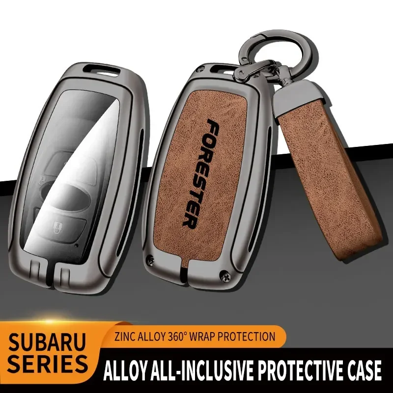 Zinc Alloy Car Key Case Cover For Subaru Forester Remote Control Protector For Subaru Forester Key Holder Shell Car Accessories