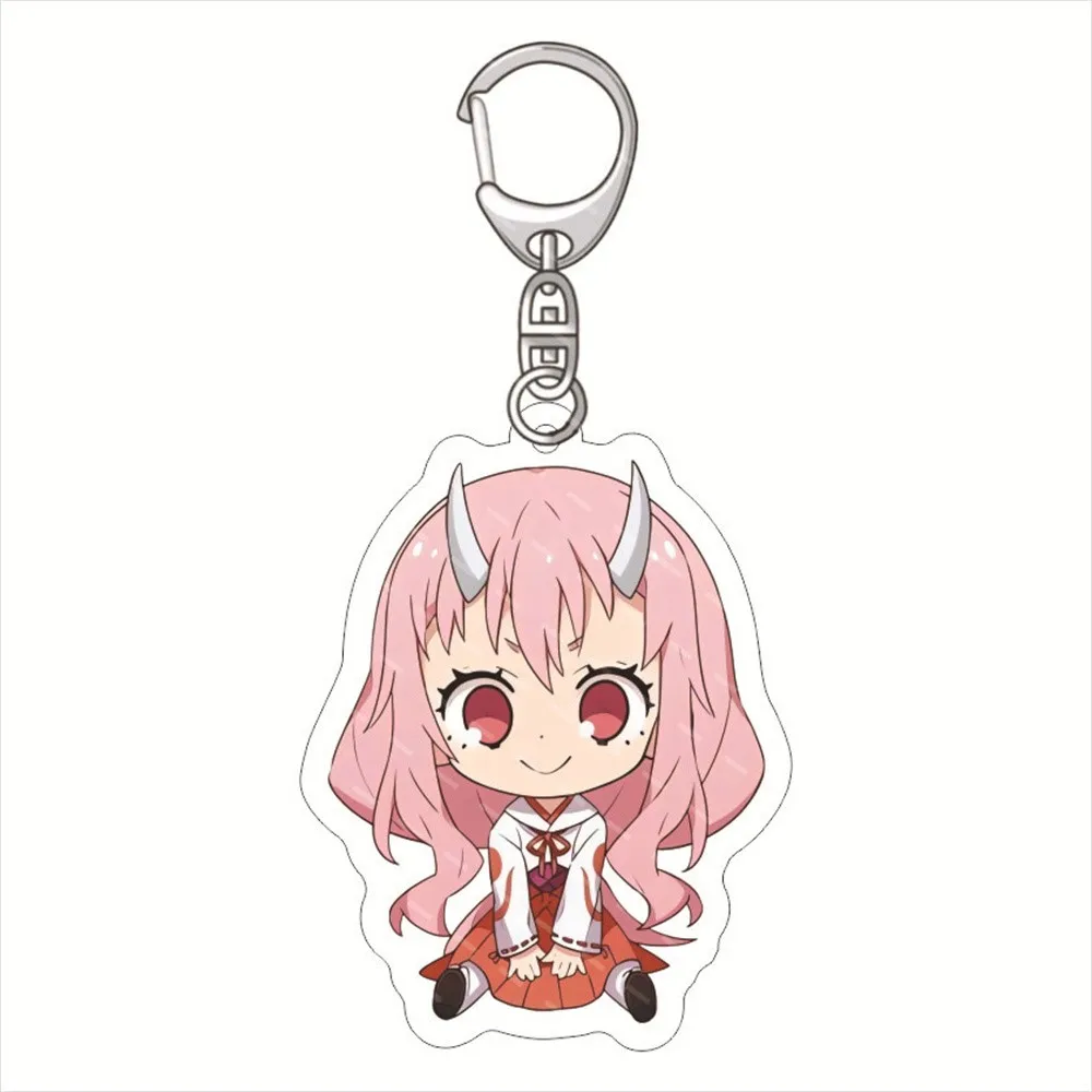 Cute Anime That Time I Got Reincarnated as a Slime Rimuru Tempest Keyring Izawa Shizue Cosplay Key Chain Keychain Ornament Gift