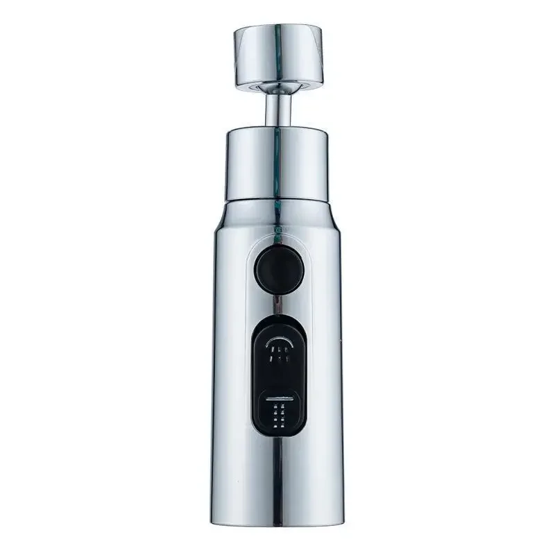 Universal 360° Rotating Faucet Extender Aerator, Anti-Splash Tap Nozzle Bubbler Sprayer for Kitchen Sink Washbasin