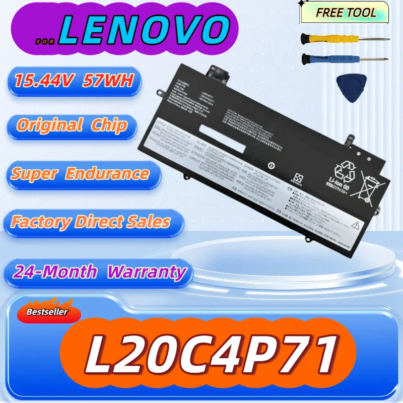 

L20C4P71 L20M4P71 Battery For Lenovo ThinkPad X1 Carbon Gen 9 10 X1 Yoga 6th 7th Gen 6 7 Series Free Tool + 24M Warranty