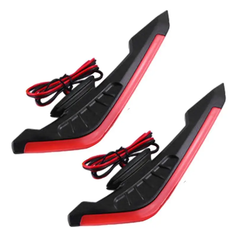 Motorcycle Side Wings 2X Aerodynamic Wing Kit With LED Dynamic Wing Sticker For Electric Bikes Motorcycle Modification