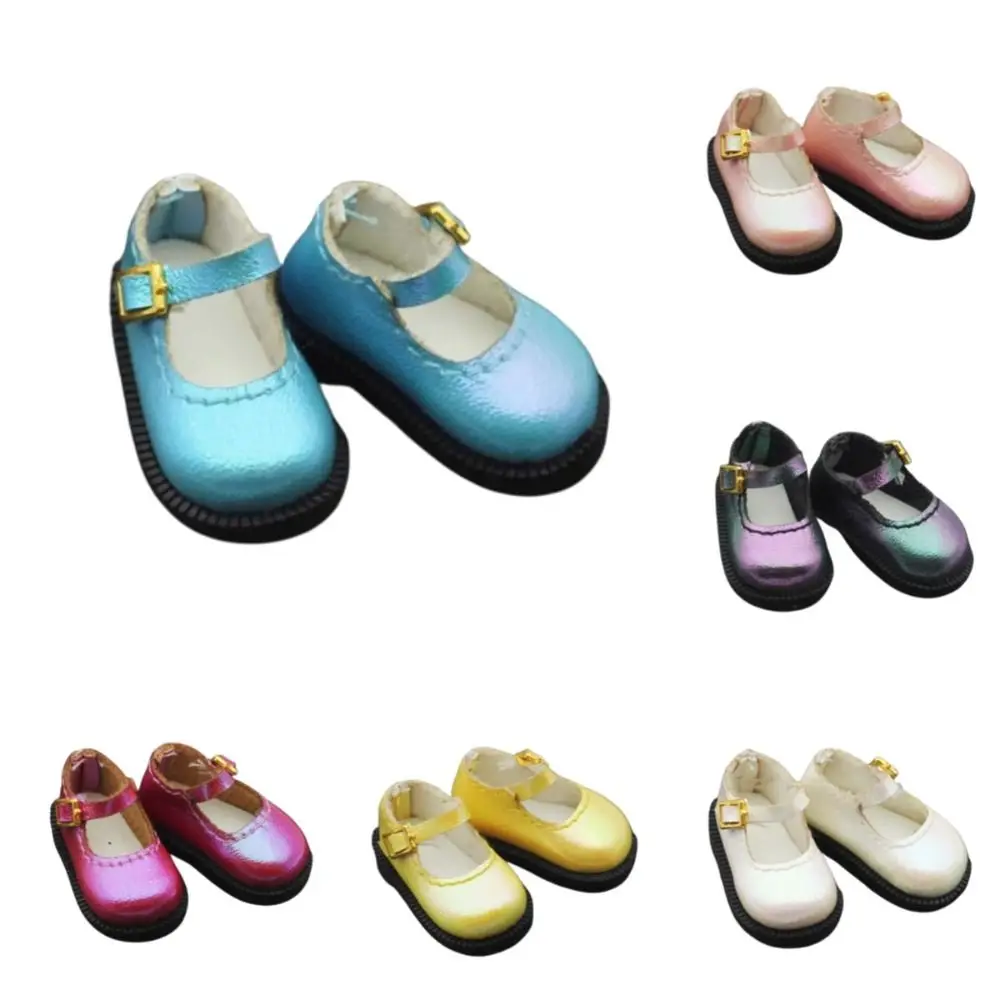 PU Leather 10cm Cotton Doll Shoes Lightweight Shoes Doll Doll PU Leather Shoes Cute 1 Pair Leather Boots Children Toys