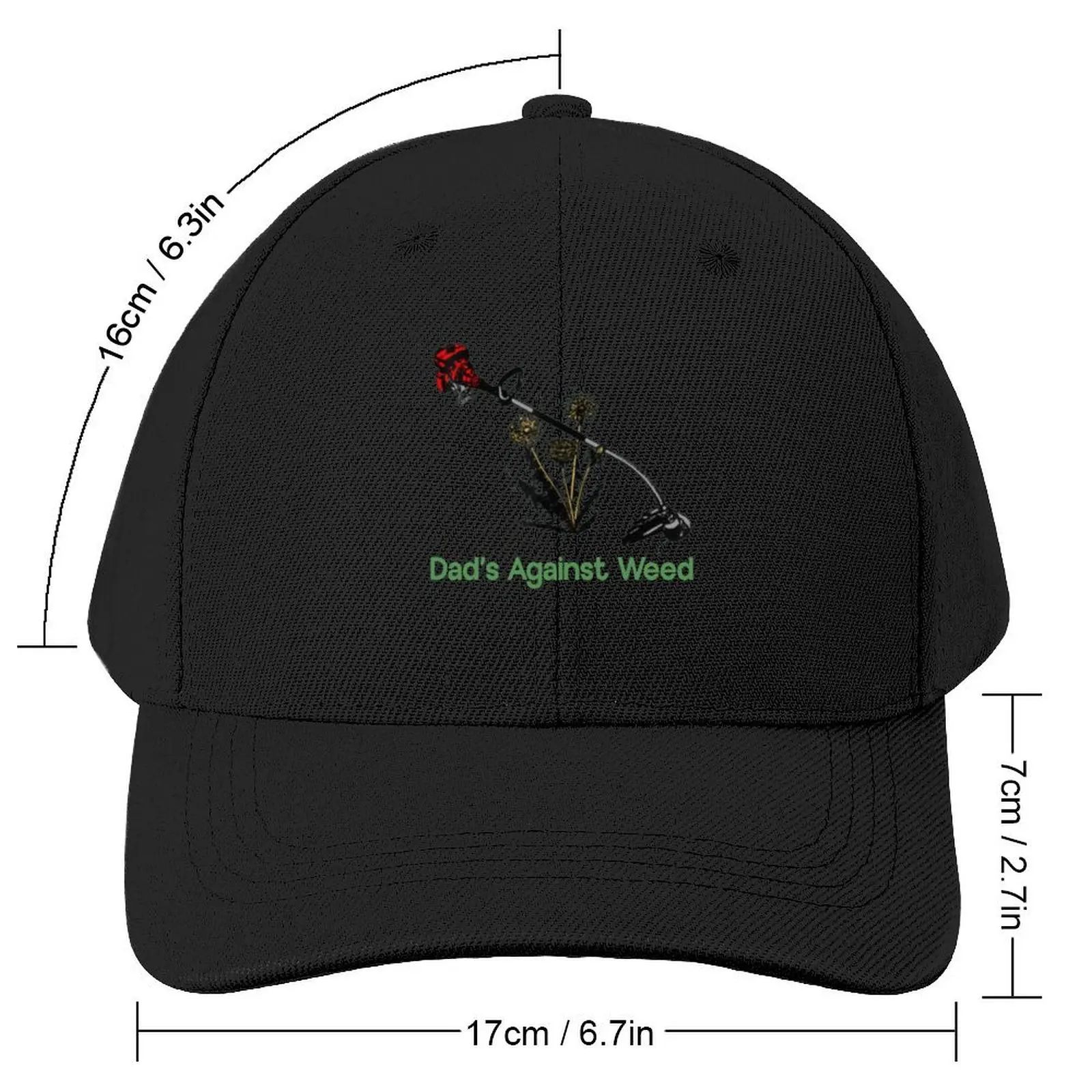 Dad's Against Weed Funny Gardening Lawn Mowing Fathers Baseball Cap Luxury Brand Rugby Hat Beach Men Women's