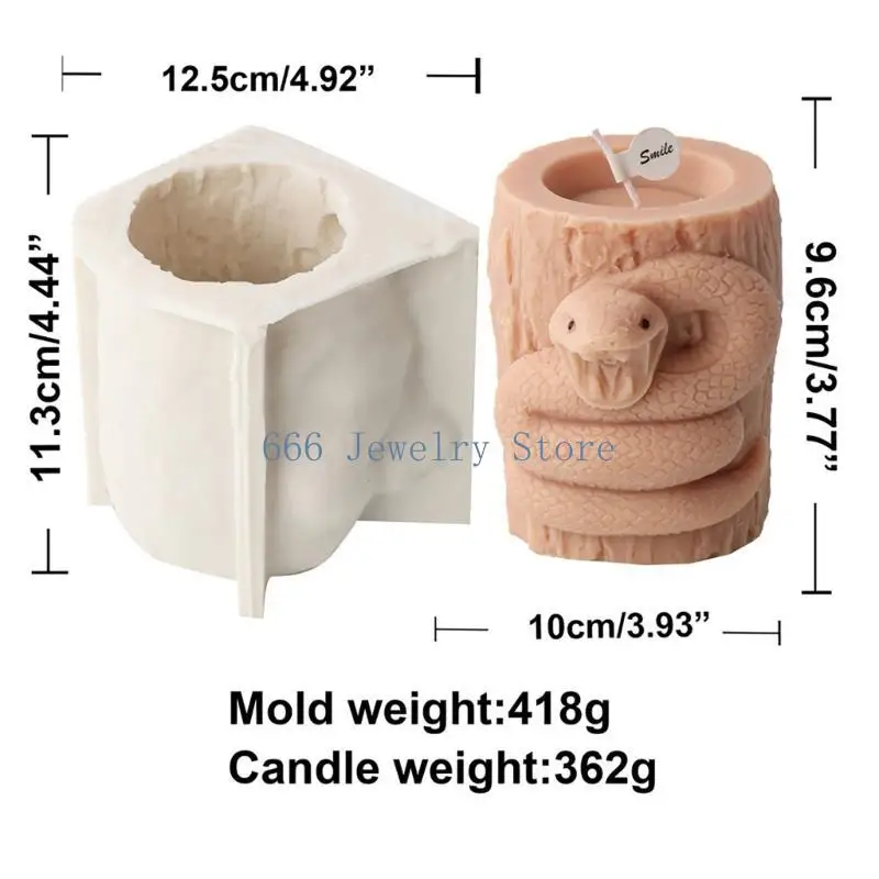 

F2TD Realistic Scented Creating Mold Delicate Animal Tree Stump Mold Silicone Mold for DIY Enthusiasts