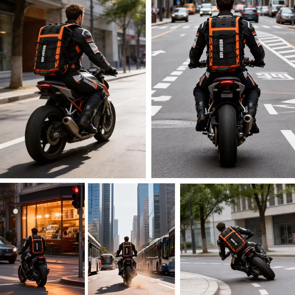 Riding Motorcycle Bag Backpack Waterproof Bag Full Face Helmet Backpack Reflective Travel Bag Motorcycle Helmet Bags