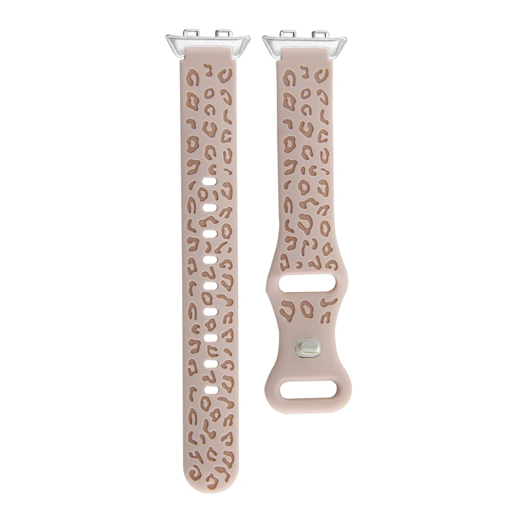 

Silicone Watch Band For Honor Band 9 Leopard Print Quick Release Waterproof Adjustable Fashio Sport Smart Watch Strap Men Women