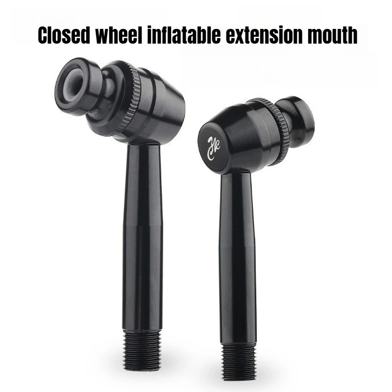 

Carbon Fiber Wheel Valve Extender Aluminum Alloy Presta Schrader Compatible Inflation Adapter for Deep Dish Aero Wheels Fixed