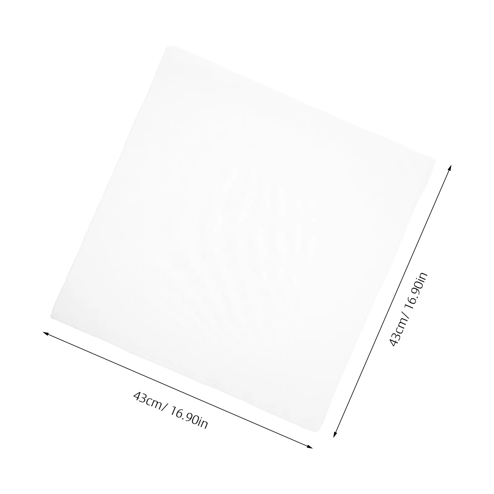 12 قطعة مناديل القماش الأبيض البوليستر 17x17 بوصة قابلة لإعادة الاستخدام وقابلة للغسل عشاء المناديل الزفاف مأدبة مطعم الحفلات