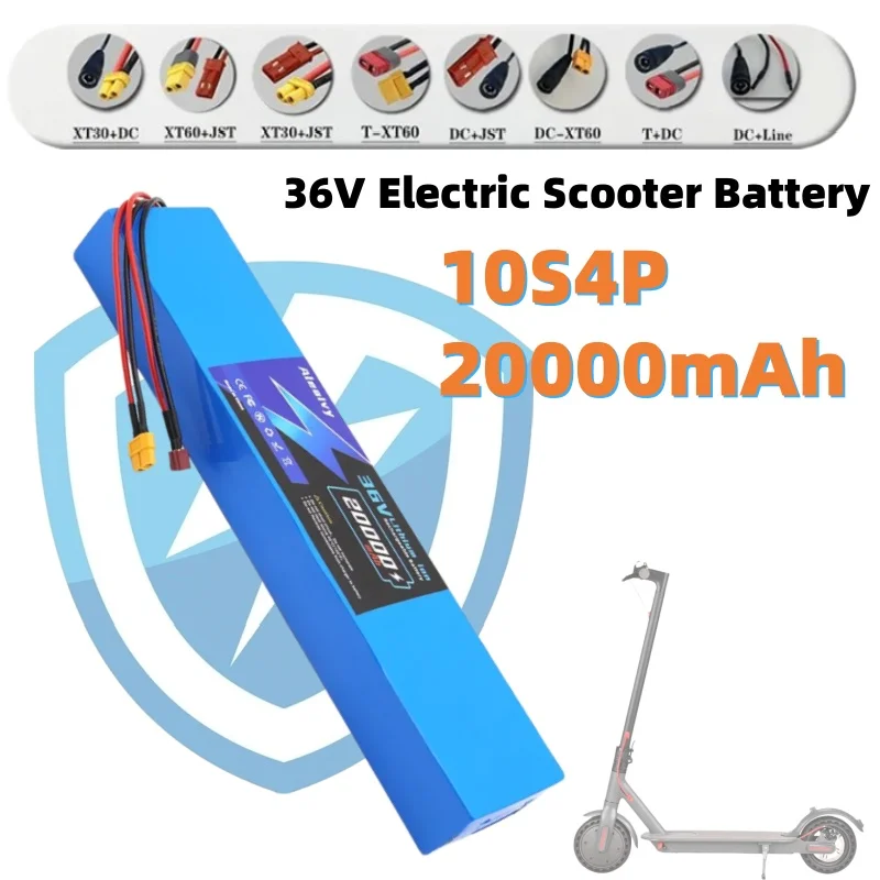 

Aleaivy 10S4P 18650 Lithium 350W 500W High Capacity 36V 20000mAh Battery Pack For M365 Electric Scooter 42V