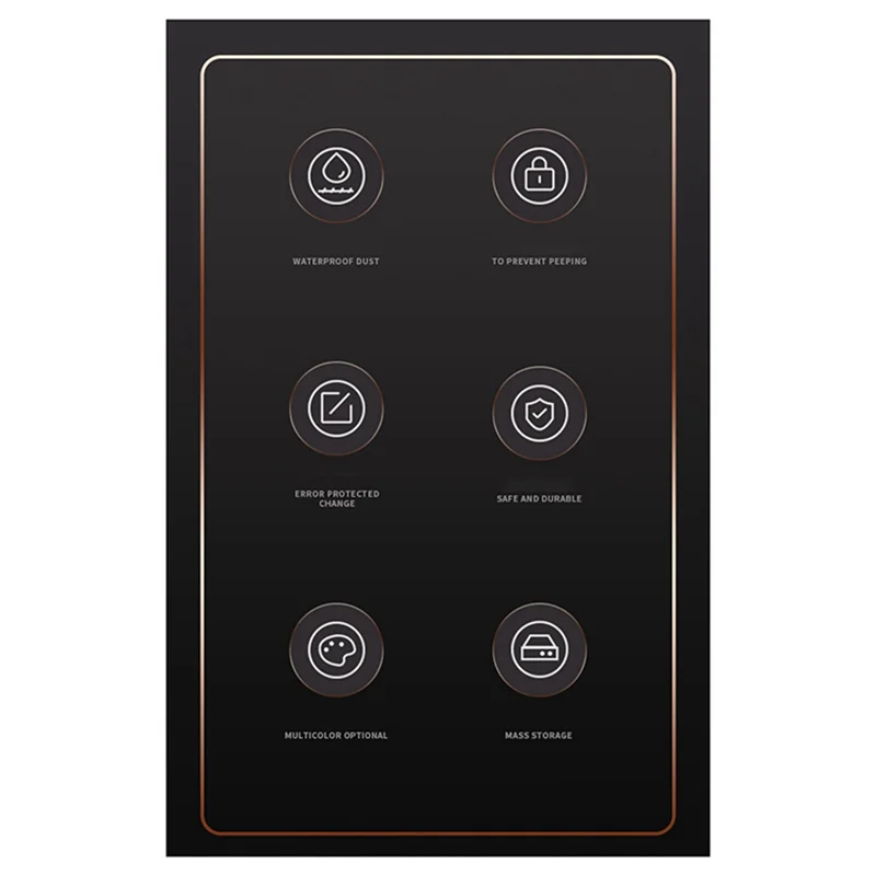 1PCS Wall Mount Key Storage Secret Box Organizer 4 Digit Combination Password Security Code Lock No Key (A)