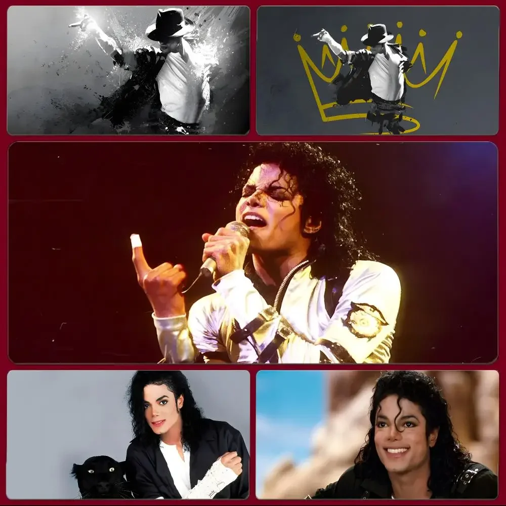 Singer Pop Michael Jackson Mouse Pad Large Gaming Mousepad with Stitched Edges Thickened Desk Mat PC