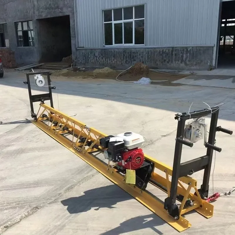 Customized On Demand Frame Vibrating Beam, Concrete Pavement Leveler, Retractable Hand Wheel Leveler Paver