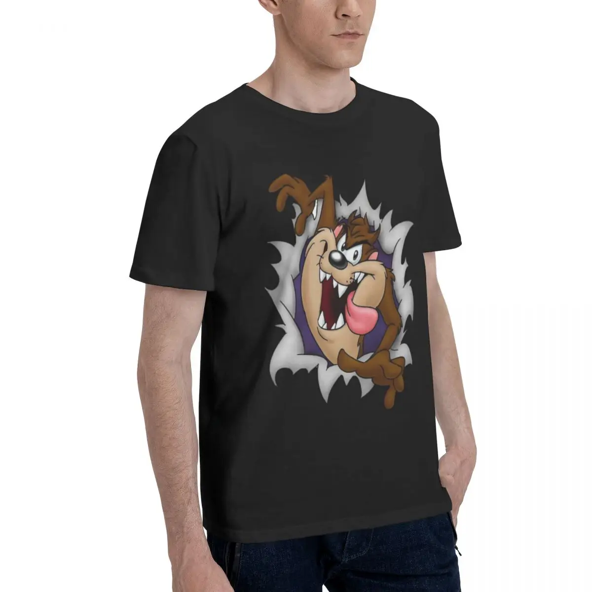 2023 New Arrival Tasmanian Devil T-Shirt 100% Cotton Taz Cartoon Anime Streetwear TShirt