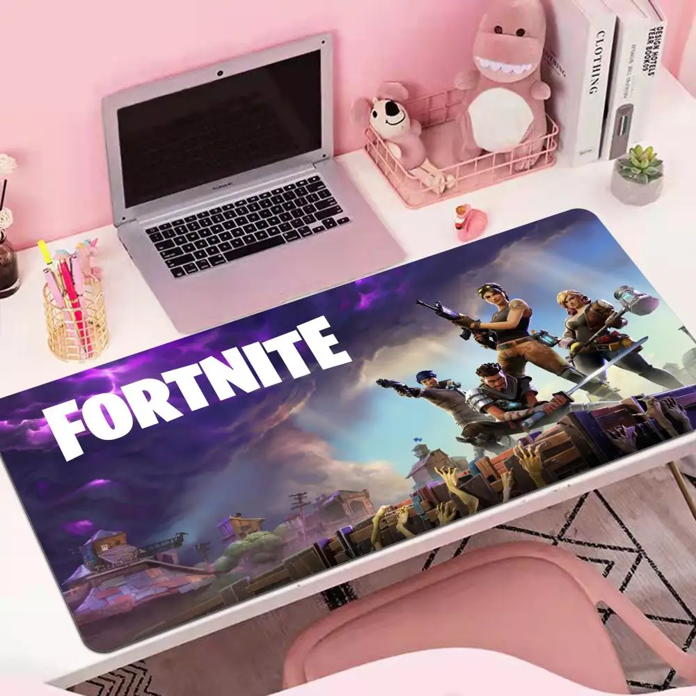 F-Fortnite Deskmat Gaming Mouse Pad Anime Mousepad Xxl Computer Accessories Desk Mat Mats Gamer Mause Office Offices Pc Desktop