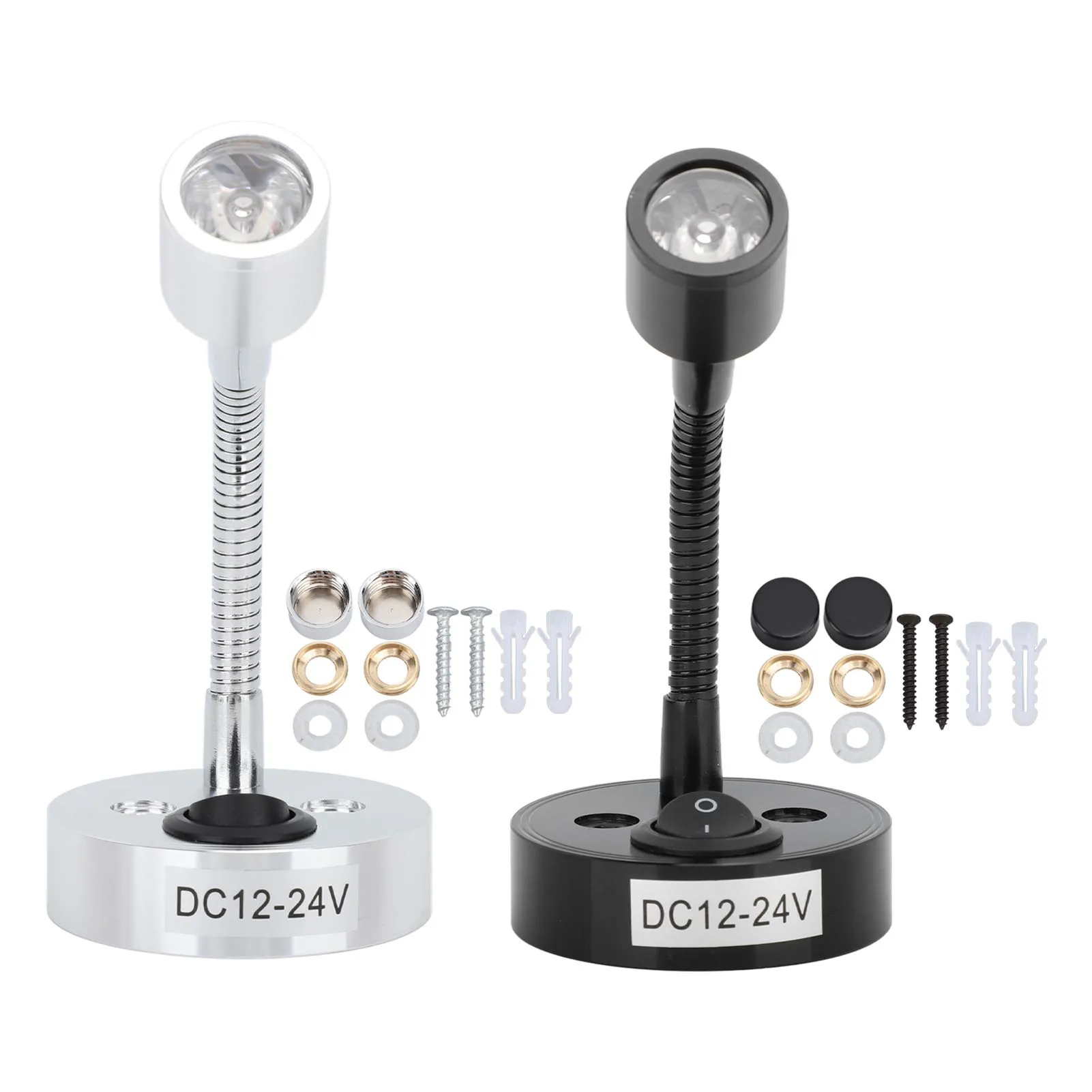 

Светодиодный светильник для чтения на колесах от 12 до 24 В, энергосберегающий, высокая яркость, прикроватный светильник для чтения на лодке, простая установка для яхты