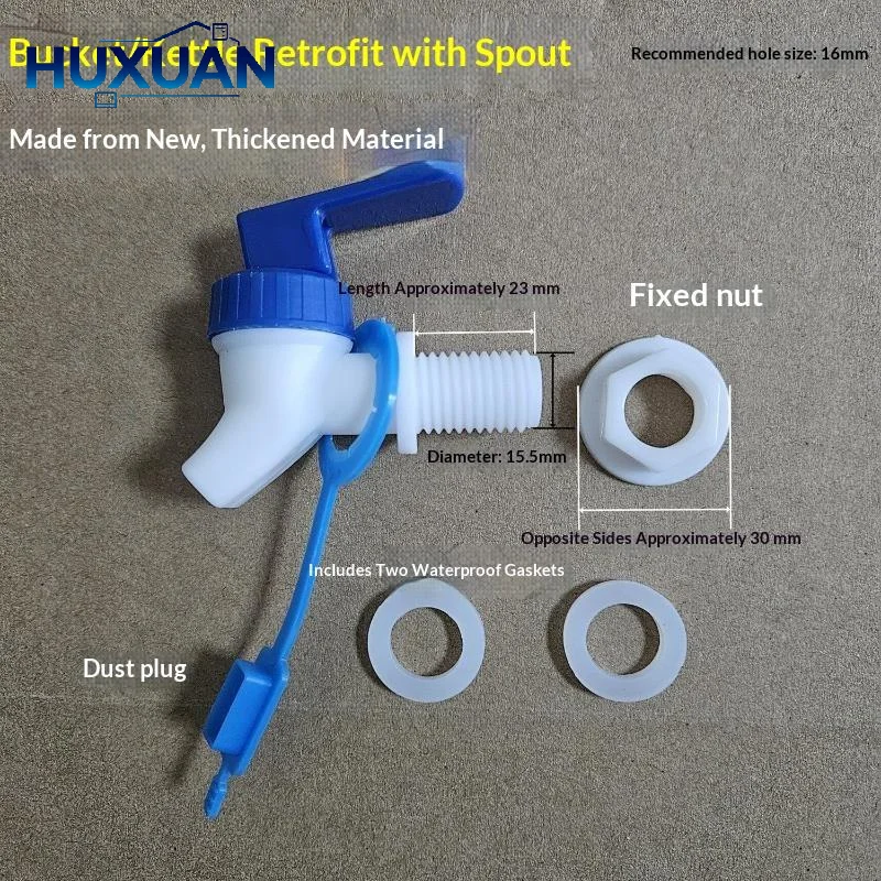 Plastic Water Tap Spigot Bucket Water Outlet Faucet Switch Leak Proof Easy Install For Water Tank Modification