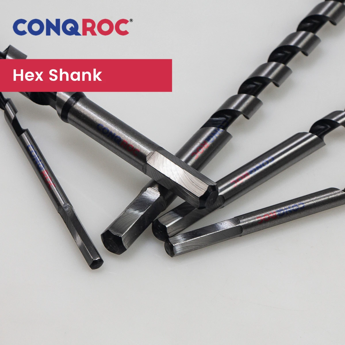 เกลียว-ขลุ่ยสว่านเจาะBitsชุดSelf-Centering Pole Bits Hex Shank 5 ชิ้นความยาว-230 มม.เส้นผ่านศูนย์กลาง-6 & 8 & 10 & 12 & 14 มม.