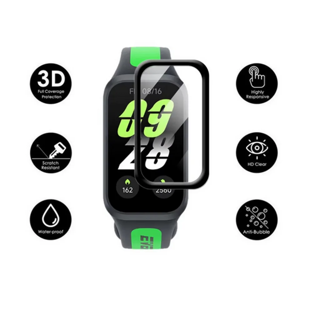 For Redmi Band 3 Xiaomi Smart Band 9 Active Soft TPU Film and PMMA Screen Protector