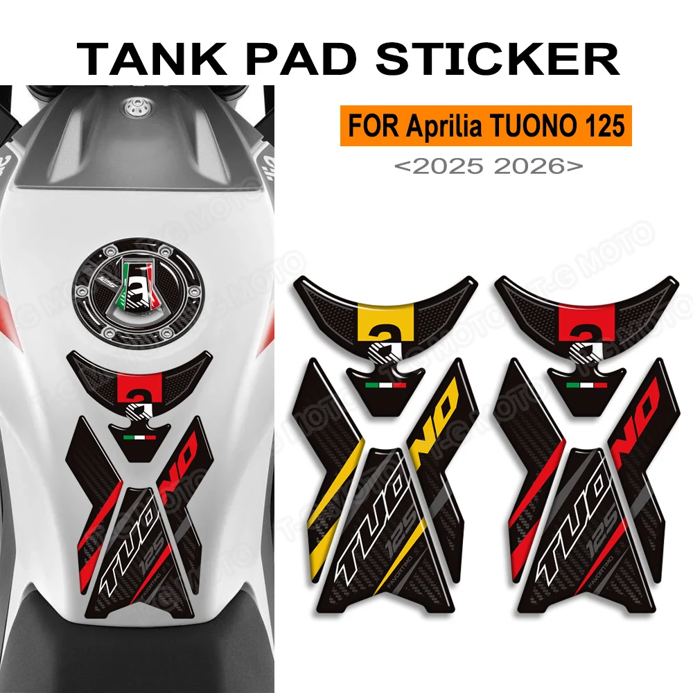 

Motorcycle For Aprilia TUONO 125 TUONO125 Tank Pad Cap Grips Gas Fuel Oil Kit Knee Fairing Fender Covers Protection Sticker