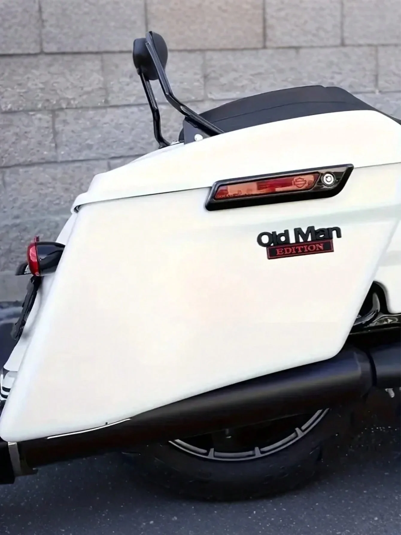 ملصق شارة ثلاثي الأبعاد للرجل العجوز - شعار دراجة نارية لشاحنة سيارة الدفع الرباعي من سبائك الزنك، استبدال ملصق Mudflap المضحك، إصدار الرجل القديم" المعدني