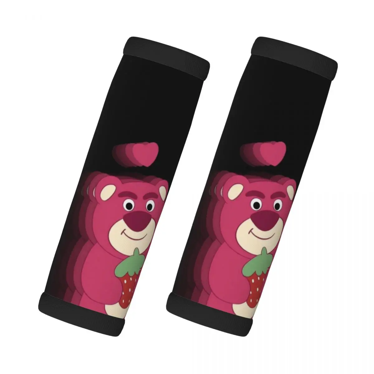 Benutzerdefinierte Lotso Anime 2-teilige Gepäckgriffhülle mit weichem Griff, bequemer Neopren-Koffer-Identifikator für Reisen