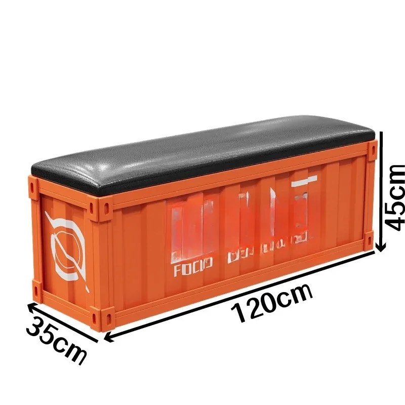 Industrial style shoe changing stool, storage stool, basketball hall, dance studio, gym, waiting for rest 5