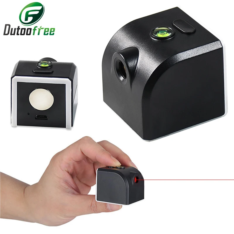 

Powerful Laser Level USB Charging Mini Laser Level Meter Red/Green Light Laser Horizontal Vertical Cross Lines Measurement Tool