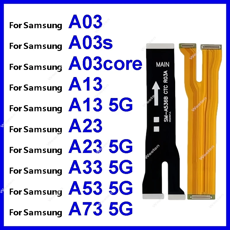 

Гибкий кабель для подключения материнской платы для Samsung Galaxy A03 core A03S A13 A23 A33 A53 A73 5G Гибкий кабель для подключения материнской платы с ЖК-дисплеем