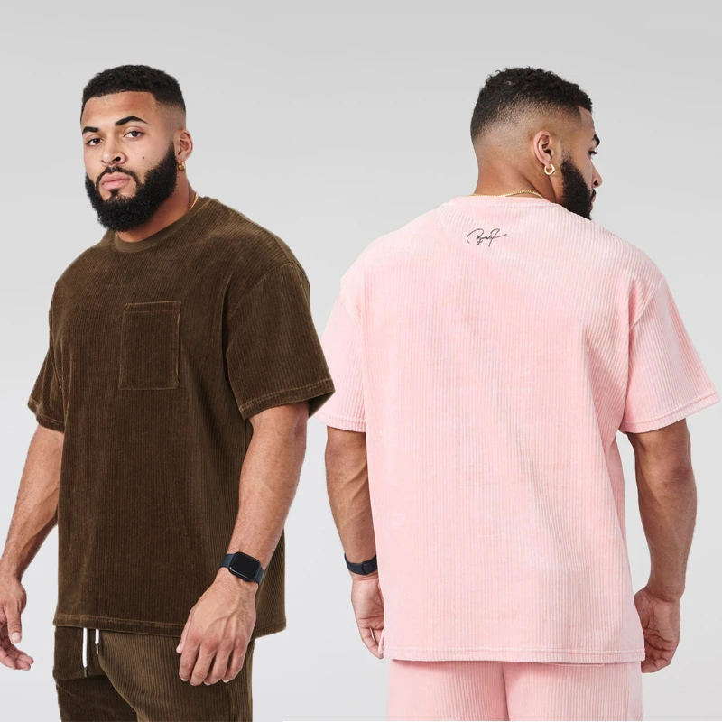 

Fashion Men's Clothing Men's Oversized T-Shirt Summer New Sports Casual Hip Hop Style Loose Short Sleeves Sports Fitness T-Shirt