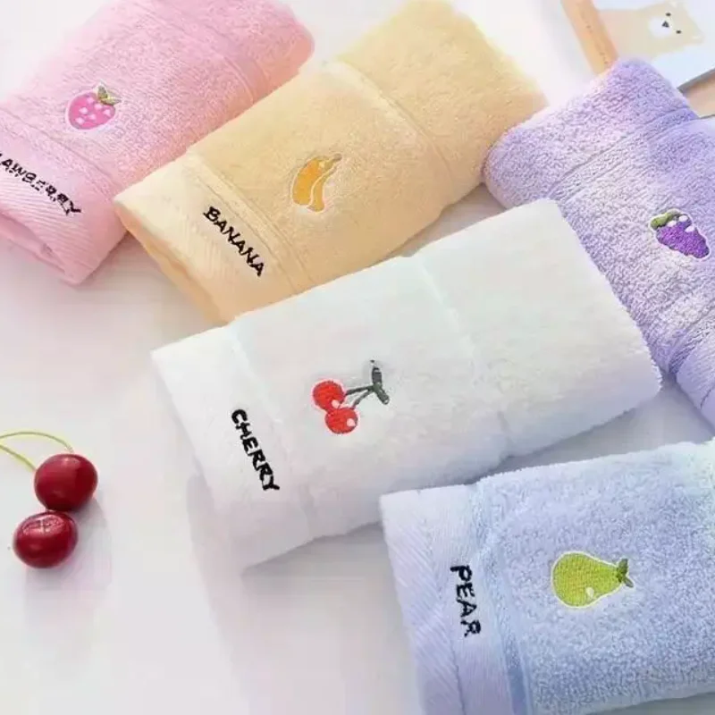pacote-com-5-toalhas-de-mao-de-algodao-macio-bordadas-com-frutas-textura-luxuosa-para-decoracao-elegante-de-banheiro