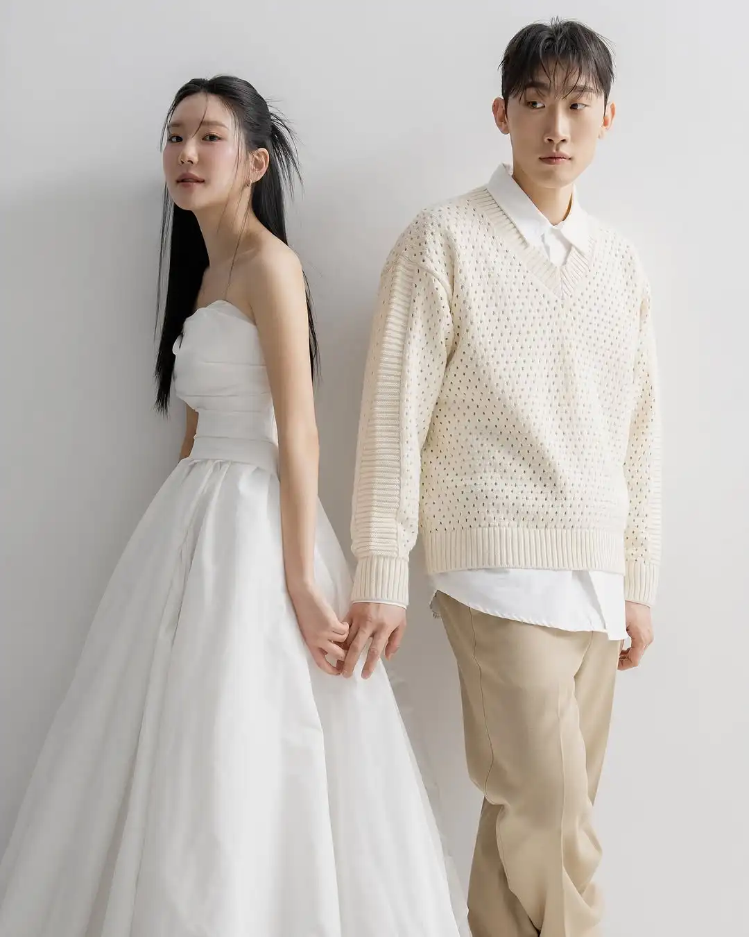 Vestido de novia MODX elegante sin tirantes, corte en A, tafetán, manga desmontable, plisado, sesión de fotos de Corea, vestidos de novia personalizados