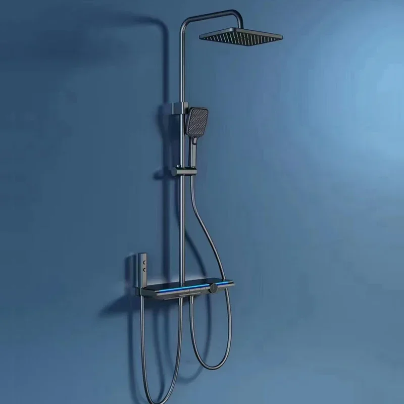 005 2024 Classic Design Complete Shower Faucets Set with Hot Cold Water Metered Feature Wall Mounted Shower System