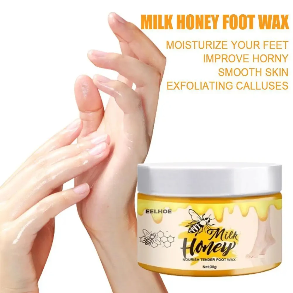 

Milk Honey Foot Mask Remove Callus Exfoliation Heels Prevent Dry Cracked Peeling Repair Moisturizing Feet Care Cream